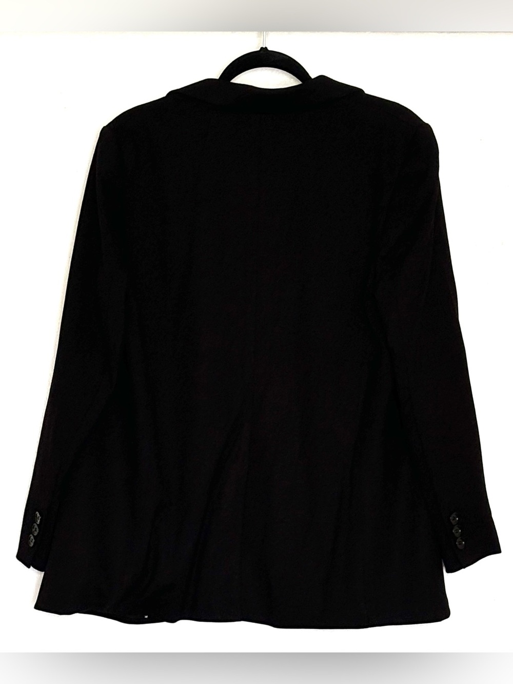 Talbots Luxe Ponte Double Breasted No Close Blazer Black Size 14P - Picture 3 of 5